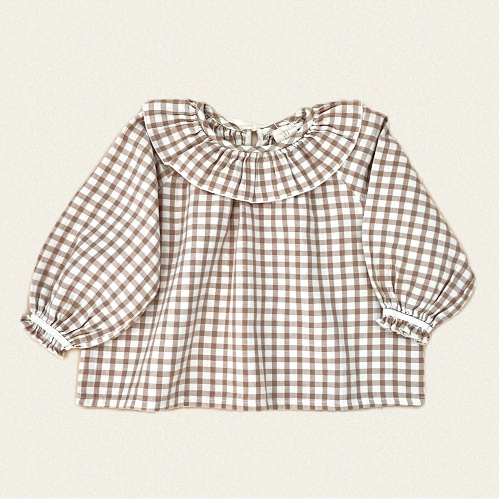 Liilu Organic Cotton Gingham Blouse